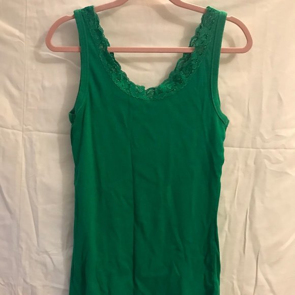 Addition Elle Green Tank Top Size 1X - Picture 2 of 2